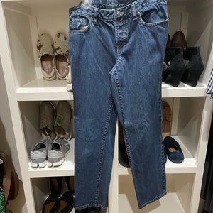 Loft size 8 button fly boyfriend jeans.